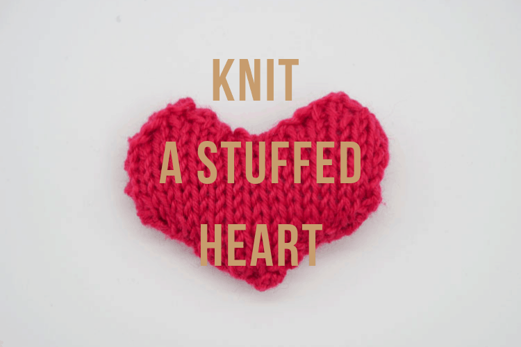 how to knit a heart