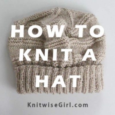 how to knit a hat-easy hexagon wool hat