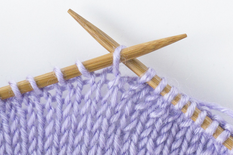 Knitting twisted stitches – knit & purl through the back of the