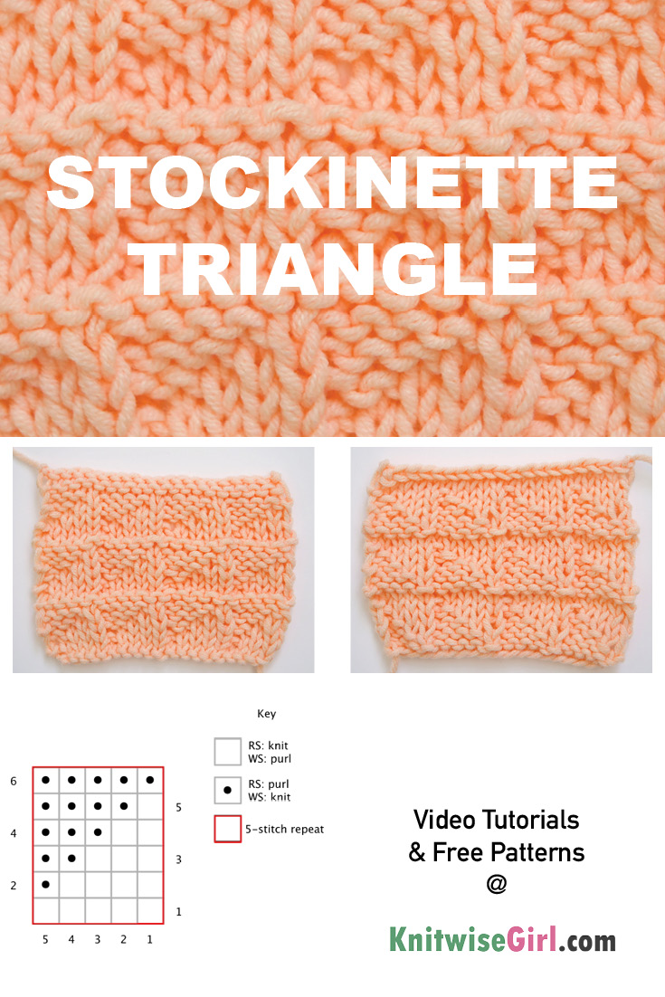stockinette triangle