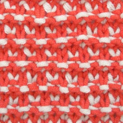 How to Knit Textured Two Color Slip Stitch