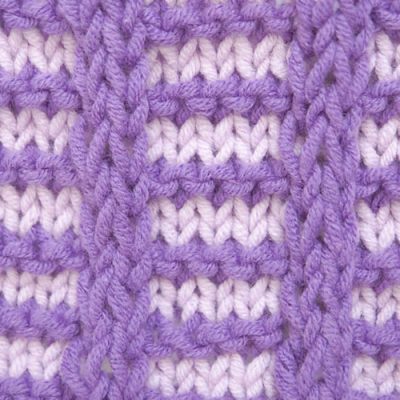 How to Knit Embossed Rail Fence