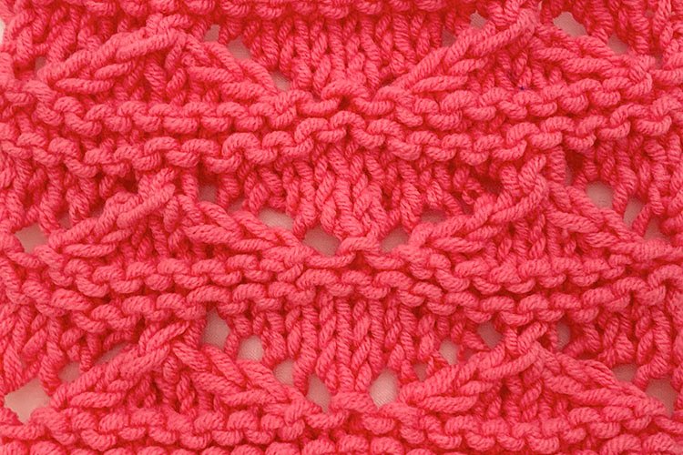 How to Knit Lace Chevron - Knitwise Girl