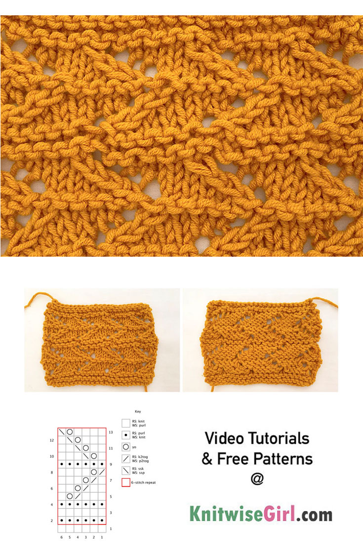 How to Knit Zigzag Lace Stitch – Knitwise Girl