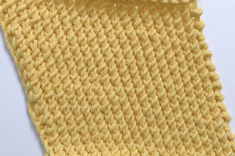diagonal textured stitch