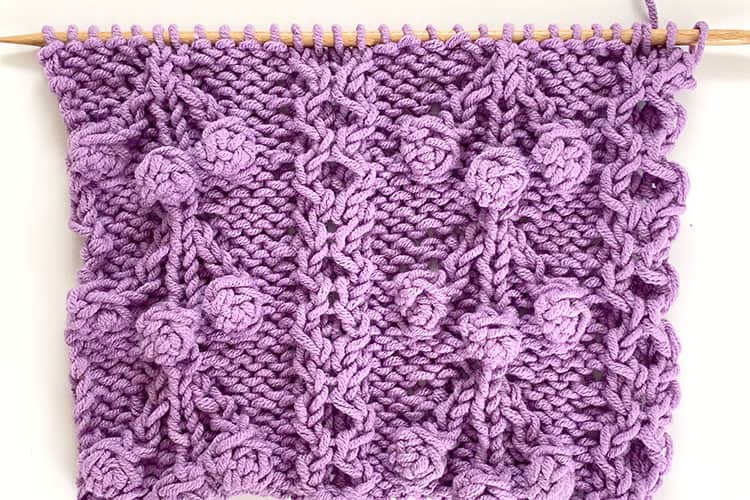 How to Knit Cherry Bobbles Stitch – Knitwise Girl