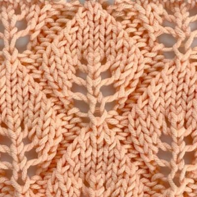 How to Knit Lace Leaves