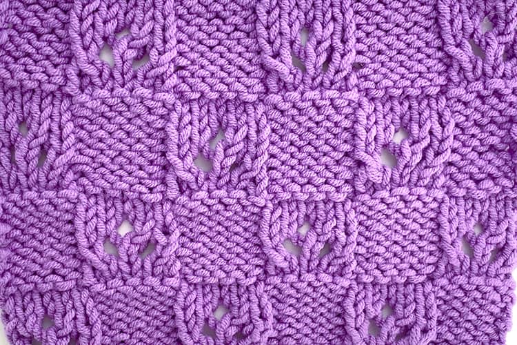 Lace Checkerboard Knitting Stitch Patterns Knitwise Girl