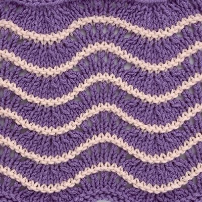 Two Color Chevron | Knitting Stitch Patterns