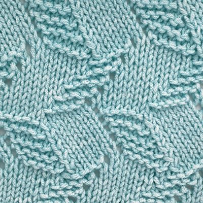 Tilted Garter Blocks | Knitting Stitch Patterns